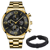 Montre homme luxe | Montre quartz acier | Montre bracelet sport | Montre homme élégante | Montre acier inoxydable | Montre homme calendrier | Montre business homme | Montre sportive homme | Relogio masculino | Montre homme tendance