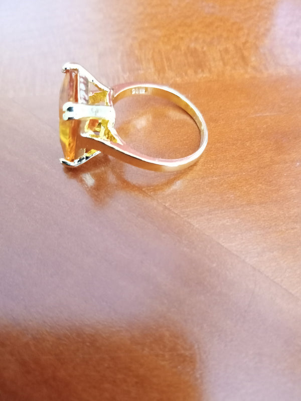 Bague citrine argent 925