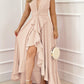 Elegant deep v-neck maxi dress