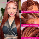 Perruque brune Burgundy | Perruque brésilienne 4x4 | Perruque cheveux humains | Perruque lace front 4x4 | Perruque pre-plucked | Perruque droite Burgundy | Perruque 100% humaine | Perruque vierge brune | Perruque frontale 4x4 | Perruque brune profonde