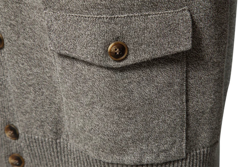 Autumn and Winter New Men's Jacket Cardigan High Quality Business Casual Solid Color Sweater Men