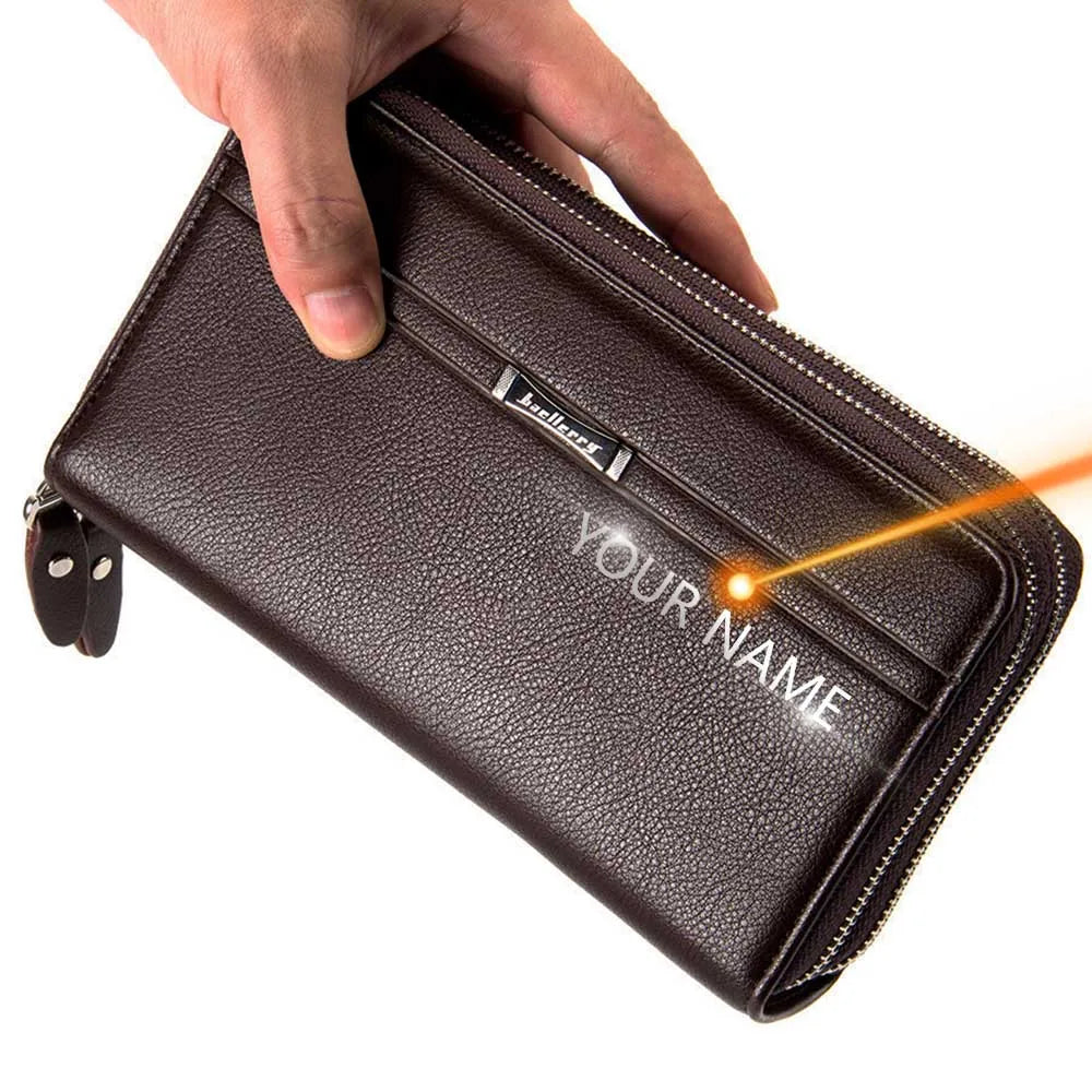 Portefeuille homme Baellerry | Baellerry portefeuille PU cuir | Pochette homme grande capacité | Portefeuille zippé homme | Portefeuille homme à dragonne | Sac à main homme élégant | Portefeuille business homme | Portefeuille homme solide | Portefeuille homme luxe PU | Portefeuille homme style pro