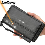 Portefeuille homme luxe cuir PU | Portefeuille homme gravé prénom | Portefeuille homme grande capacité | Clutch homme cuir avec dragonne | Portefeuille homme zippé élégant | Porte-monnaie homme business cuir | Portefeuille homme solide pratique | Portefeuille homme à fermeture zip | Portefeuille homme PU personnalisé | Portefeuille homme avec poignée