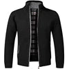 Winter New Men's Jacket Slim Fit Zipper Jacket Casual Men Solid Cotton Thick Warm Sweater Men