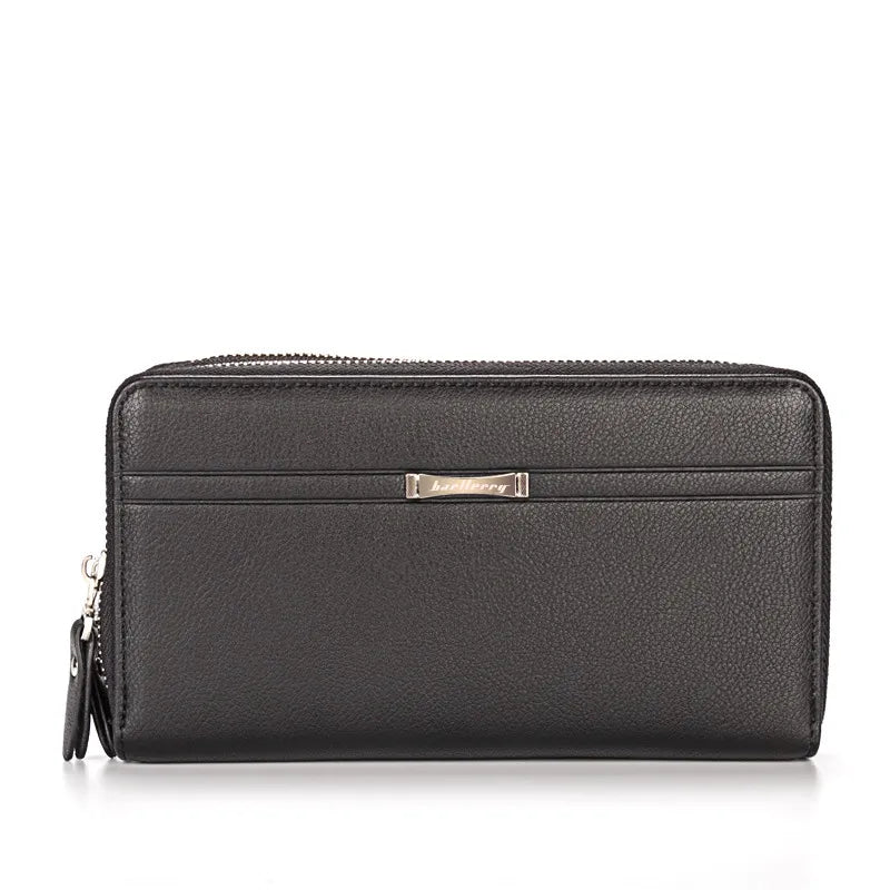 Portefeuille homme Baellerry | Baellerry portefeuille PU cuir | Pochette homme grande capacité | Portefeuille zippé homme | Portefeuille homme à dragonne | Sac à main homme élégant | Portefeuille business homme | Portefeuille homme solide | Portefeuille homme luxe PU | Portefeuille homme style pro