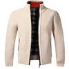 Winter New Men's Jacket Slim Fit Zipper Jacket Casual Men Solid Cotton Thick Warm Sweater Men