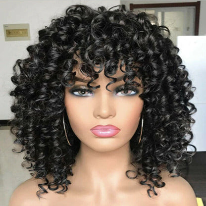 Perruque bouclée brésilienne | Perruque cheveux humains courte | Perruque bouclée sans colle | Perruque femme courte | Perruque cosplay facile | Perruque naturelle bouclée | Perruque cheveux naturels | Perruque courte ondulée | Perruque brésilienne naturelle | Perruque bouclée mode