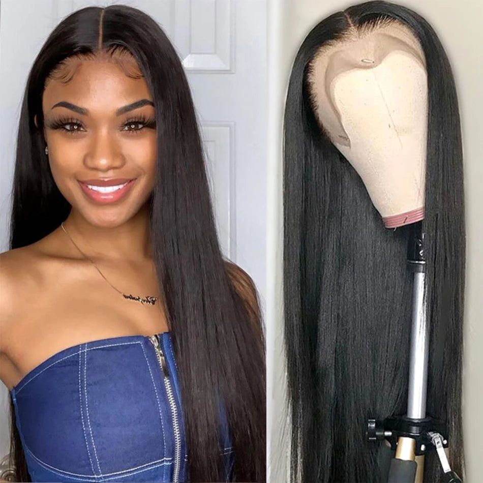 Perruque lace front 30 pouces | Perruque lace front 32 pouces | Perruque cheveux humains lisse | Perruque noire naturelle 30" | Perruque cheveux naturels 32" | Perruque droite cheveux humains | Perruque Allove cheveux humains | Perruque lace front naturelle | Perruque longue noire lisse | Perruque cheveux humains 30-32"