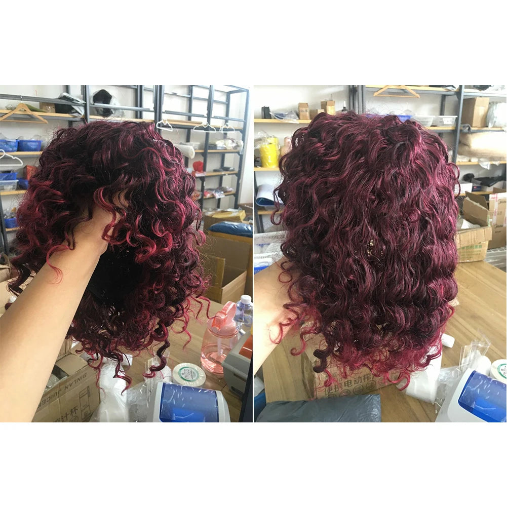 Perruque bouclée brésilienne | Perruque cheveux humains courte | Perruque bouclée sans colle | Perruque femme courte | Perruque cosplay facile | Perruque naturelle bouclée | Perruque cheveux naturels | Perruque courte ondulée | Perruque brésilienne naturelle | Perruque bouclée mode