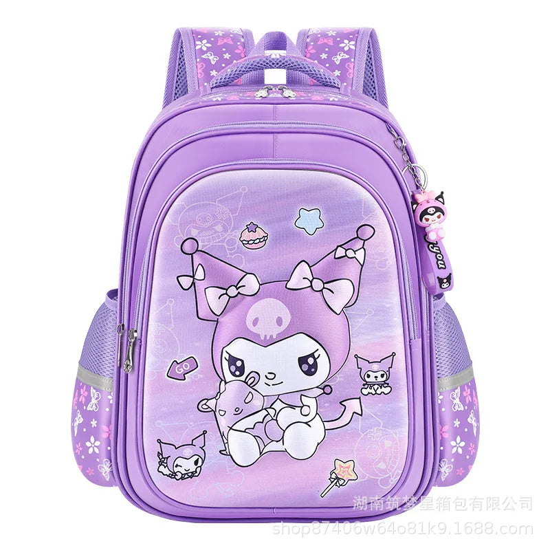 Cartable Kuromi | Sac à dos Sanrio | Sac dessin animé Melody | Sac à dos scolaire pour filles | Joli sac étudiant | Cartable école primaire | Sac Kuromi Sanrio | Sac à dos dessin animé pour enfants | Cartable Melody | Sac à dos pour étudiante fille