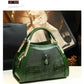 Sacs à main en cuir véritable motif Crocodile pour femmes d'âge moyen, sacoche à bandoulière multicouche, grands sacs
