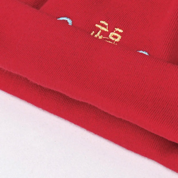 Bonnet en coton unisexe pour nouveau-né, bonnet mignon pour bébé, chapeaux de Noël pour filles et garçons, printemps, automne, hiver, nouvel an, 0 à 3 mois