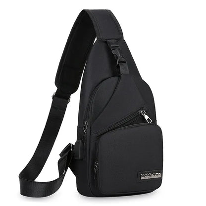 Sac de poitrine pour hommes, sac à bandoulière asymétrique, grande capacité, Sports de plein air, loisirs, mode, petit sac à bandoulière, sac à dos pour hommes