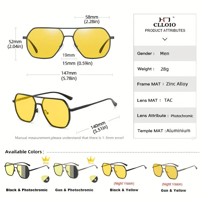Lunettes de conduite anti-éblouissement CLLOIO UV400