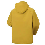 Manteau imperméable imperméable d'extérieur pour hommes, veste de pluie légère avec capuche, coupe-vent Softshell pour randonnée voyage fermeture éclair Streetwear