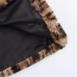 UNIZERA manteau femme veste à manches longues revers imprimé animal avec poches automne nouvelle veste manteau