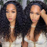 Perruque bandeau Water Wave | Perruque cheveux humains ondulée | Perruque brésilienne sans colle | Perruque Remy bandeau femme | Perruque ondulée machine made | Perruque glueless bandeau | Perruque cheveux naturels femme | Perruque bandeau brésilienne | Perruque livraison rapide | Perruque femme noire ondulée