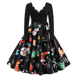 Robe de Noël Hepburn style vintage