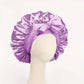 InjBonnet réglable en satin pour hommes et femmes, bonnet pour dormir, cheveux, bande lourde