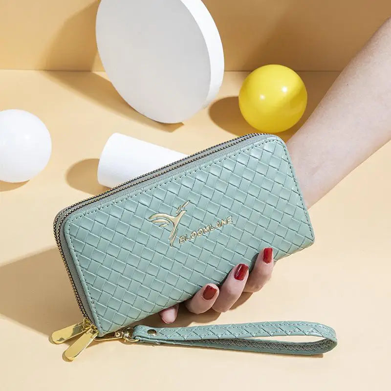 Portefeuille femme double zip | Sac à main femme tendance | Clutch femme téléphone | Porte-monnaie zippé femme | Sac à argent femme mode | Cartera femme élégante | Portefeuille mobile femme | Petit sac femme zippé | Sac pochette femme chic | Carteras femme double zip