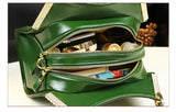 Sacs à main en cuir véritable motif Crocodile pour femmes d'âge moyen, sacoche à bandoulière multicouche, grands sacs