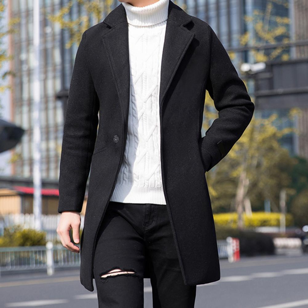 Manteau trench homme coréen | Veste homme hiver slim | Manteau long homme automne | Trench homme un bouton | Manteau élégant homme hiver | Veste coupe slim homme | Manteau homme style coréen | Trench épais homme hiver | Manteau long mode homme | Veste homme coupe moderne