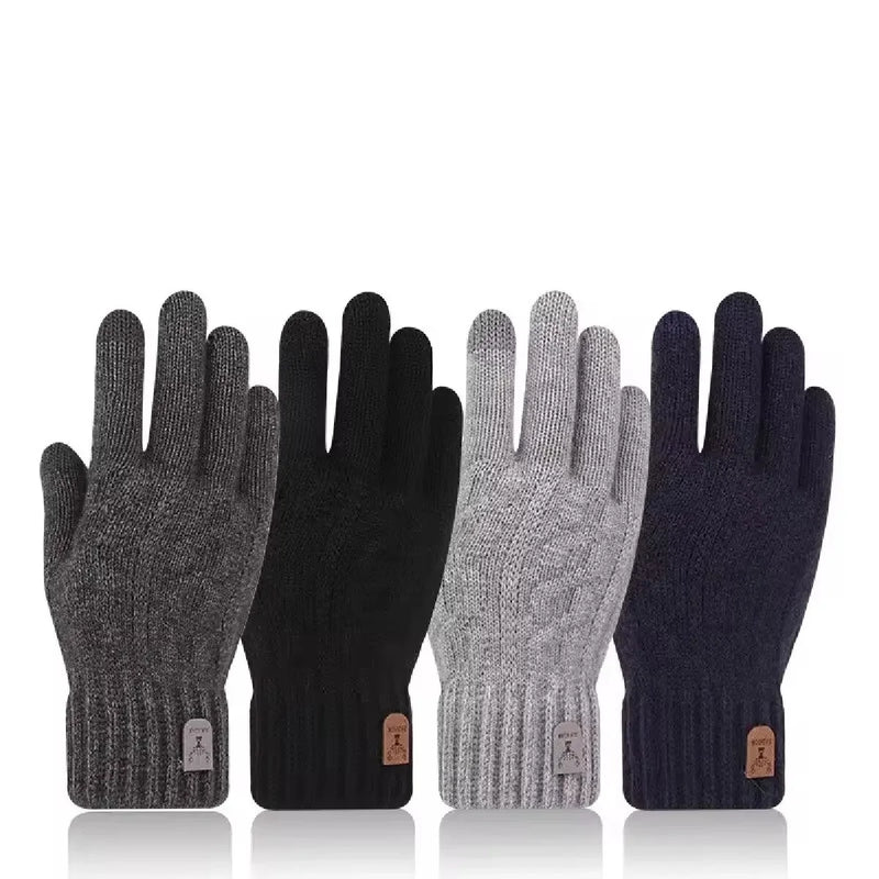Gants chauds pour hommes écran tactile vue avant