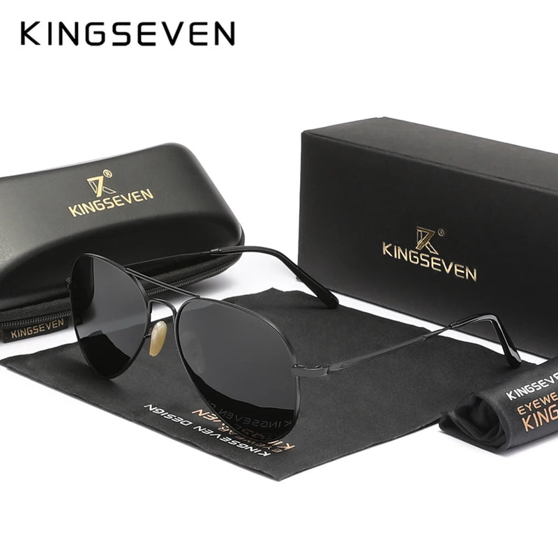 Lunettes de soleil KINGSEVEN pilote luxe