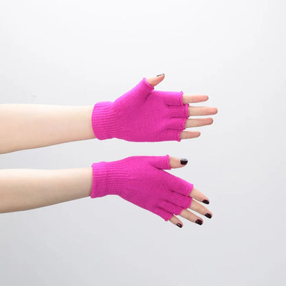 Gants de poignet en tricot sans doigts pour cyclisme