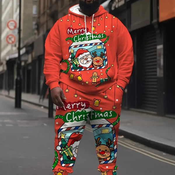 Nouveau Père Noël 3D Imprimé set streetwear hip-hop