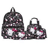 Ensemble de sacs à dos Kuromi | Cartable Hello Kitty | Sac à dos Sanrio 4 pièces | Trousse Kuromi | Sac bandoulière Melody | Joli sac à dos Sanrio | Ensemble de portefeuilles Kuromi | Ensemble de sacs scolaires pour filles | Sac à dos Hello Kitty | Sac Kuromi d'extérieur