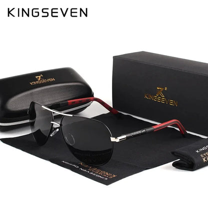 KINGSEVEN nouvelle mode hommes lunettes de soleil de haute qualité en aluminium de luxe rétro fonctionnel lunettes femmes pilote accessoire lunettes