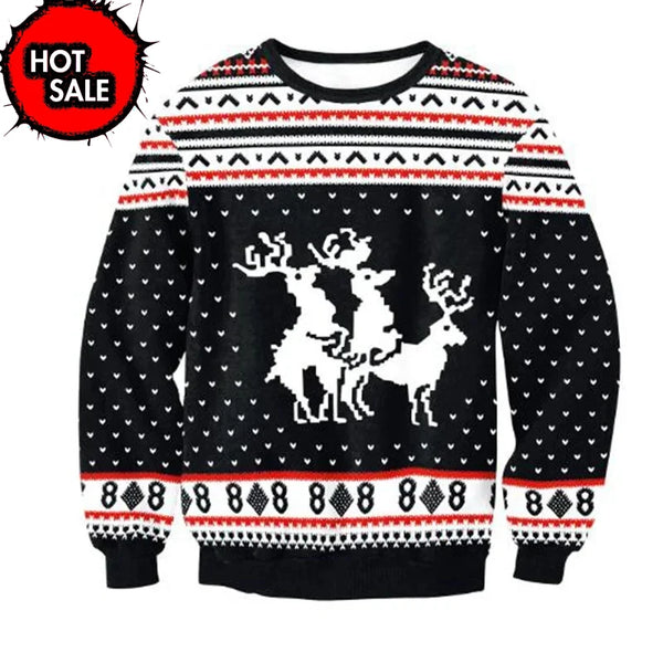 Pull de Noël drôle pour hommes vue avant