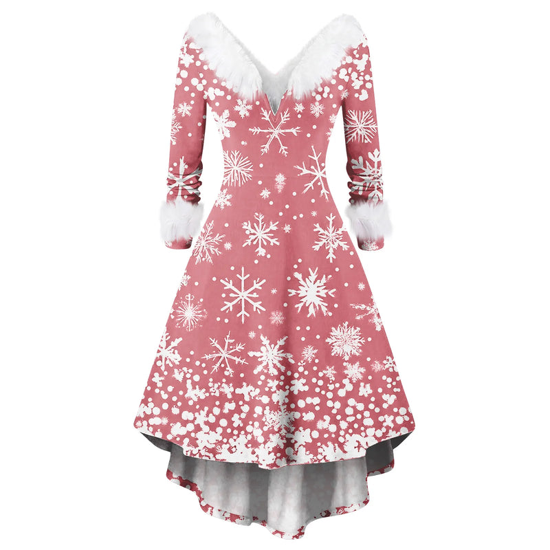  Robe d’hiver de Noël femme motif festif