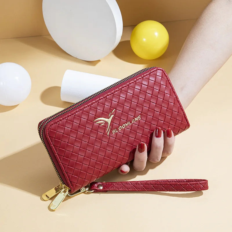 Portefeuille femme double zip | Sac à main femme tendance | Clutch femme téléphone | Porte-monnaie zippé femme | Sac à argent femme mode | Cartera femme élégante | Portefeuille mobile femme | Petit sac femme zippé | Sac pochette femme chic | Carteras femme double zip