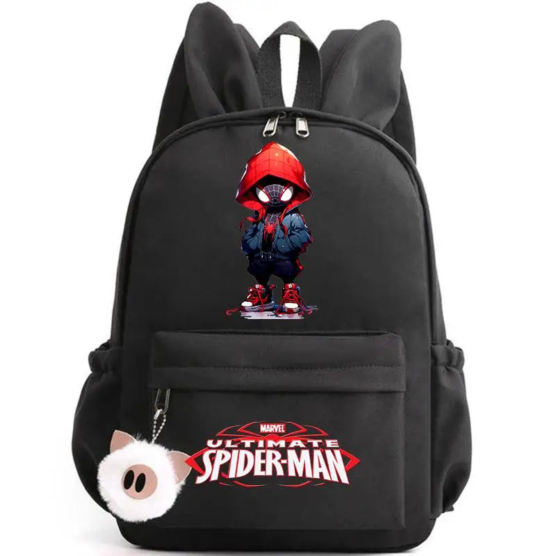 Sac à dos Spider-Man pour enfants | Cartable Spider-Man | Sac à dos de voyage Spider-Man | Sac décontracté Spider-Man | Sac à dos Spider-Man pour filles | Sac Spider-Man pour garçons | Sac à dos Spider-Man pour adolescents | Sac Spider-Man oreilles de lapin | Sac à dos Spider-Man | Sac de voyage Spider-Man