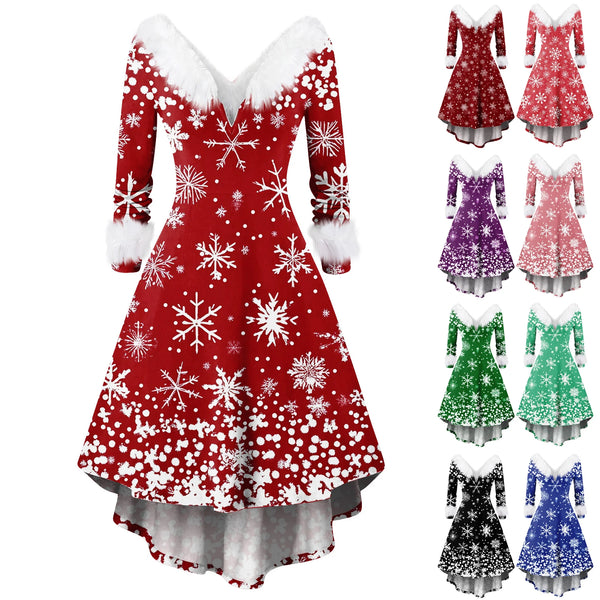 Robe d’hiver de Noël femme tenue de soirée