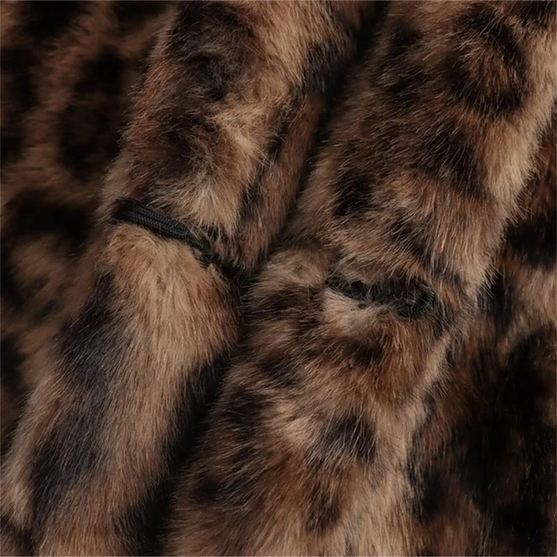 UNIZERA manteau femme veste à manches longues revers imprimé animal avec poches automne nouvelle veste manteau