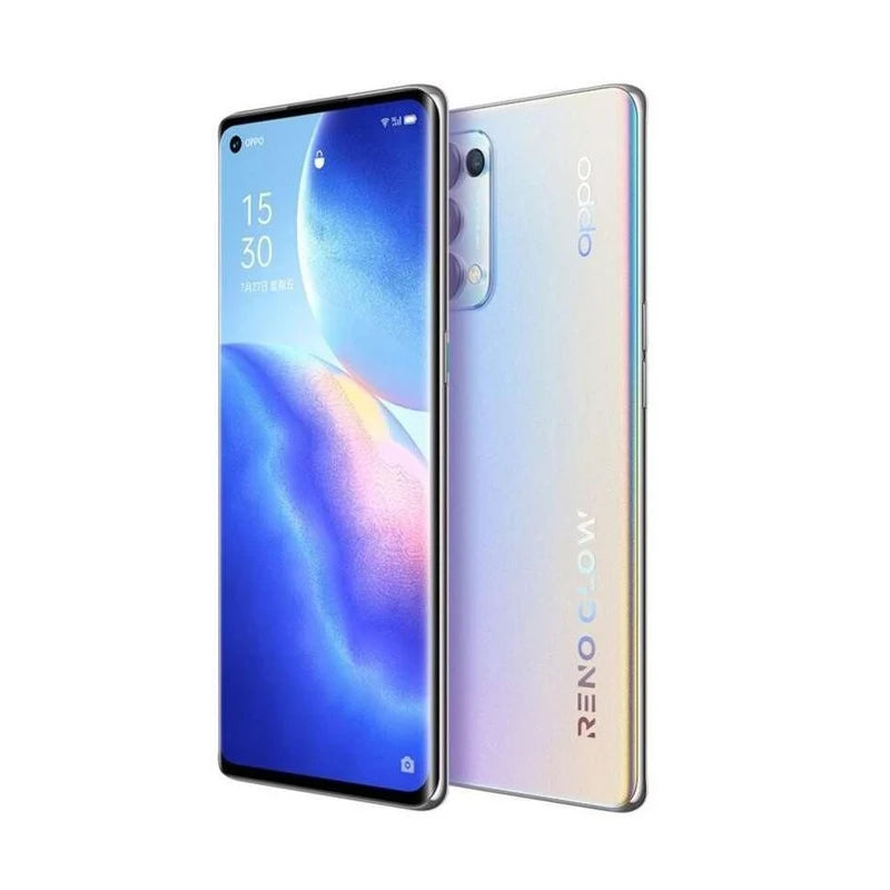 OPPO Reno 5 pro 5G smartphone firmware mondial 12GB 256GB 6.55 "64MP caméra quadruple dimension 1000 + téléphone utilisé