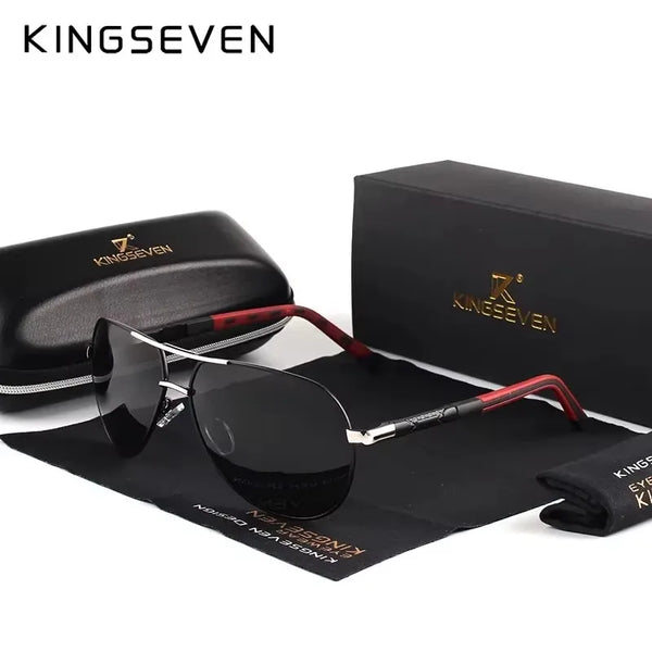KINGSEVEN nouvelle mode hommes lunettes de soleil de haute qualité en aluminium de luxe rétro fonctionnel lunettes femmes pilote accessoire lunettes