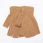 Gants de poignet en tricot sans doigts unisexes