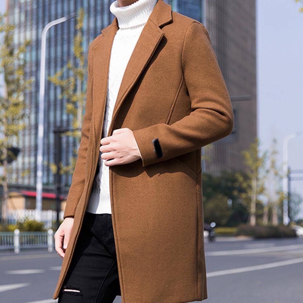 Manteau trench homme coréen | Veste homme hiver slim | Manteau long homme automne | Trench homme un bouton | Manteau élégant homme hiver | Veste coupe slim homme | Manteau homme style coréen | Trench épais homme hiver | Manteau long mode homme | Veste homme coupe moderne