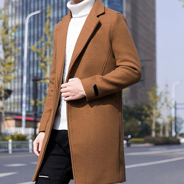 Manteau trench homme coréen | Veste homme hiver slim | Manteau long homme automne | Trench homme un bouton | Manteau élégant homme hiver | Veste coupe slim homme | Manteau homme style coréen | Trench épais homme hiver | Manteau long mode homme | Veste homme coupe moderne