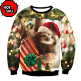 Pull de Noël drôle pour hommes manche et col