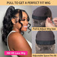 Perruque Lace Front Wig Body Wave 360 HD, cheveux naturels, pre-plucked, 12A, sans colle, vierge brésilienne, avec cordon de serrage
