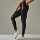 Leggings en cuir PU | Leggings taille haute | Pantalon en cuir slim | Leggings en cuir sexy | Pantalon en cuir coloré | Leggings avec poches | Leggings en cuir pour l’automne | Leggings en cuir velours | Pantalon en cuir moulant | Leggings en cuir pour femme