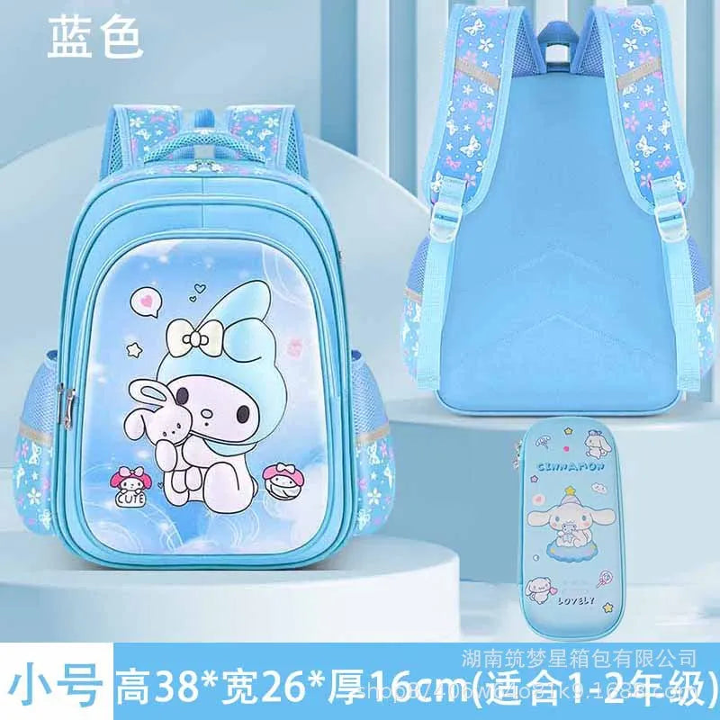 Cartable Kuromi | Sac à dos Sanrio | Sac dessin animé Melody | Sac à dos scolaire pour filles | Joli sac étudiant | Cartable école primaire | Sac Kuromi Sanrio | Sac à dos dessin animé pour enfants | Cartable Melody | Sac à dos pour étudiante fille