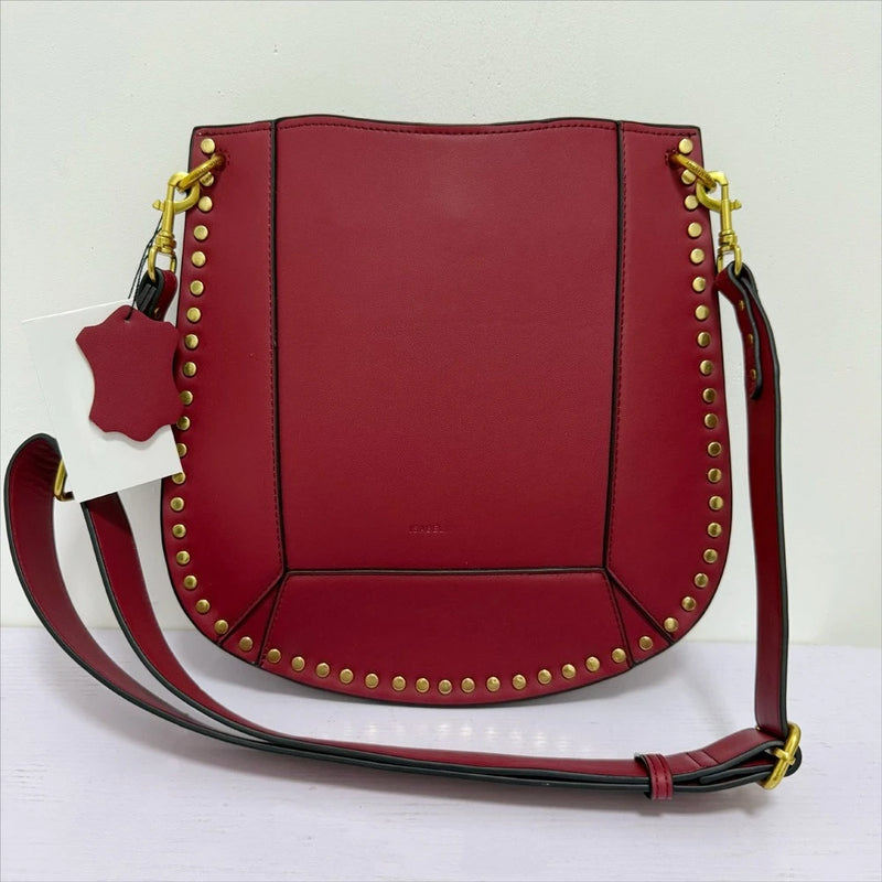 Sac à bandoulière noir riveté pour femmes, sac sous les bras, Design de luxe rétro pour dames, nouvelle collection 2025