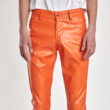 Pantalon en cuir PU pour homme | Pantalon en cuir coupe slim | Pantalon de motard en simili cuir | Pantalon style rock pour homme | Pantalon en cuir pour boîte de nuit | Pantalon en cuir tendance pour homme | Pantalon en cuir pour danse homme | Pantalon de moto en cuir PU | Pantalon en simili cuir à la mode