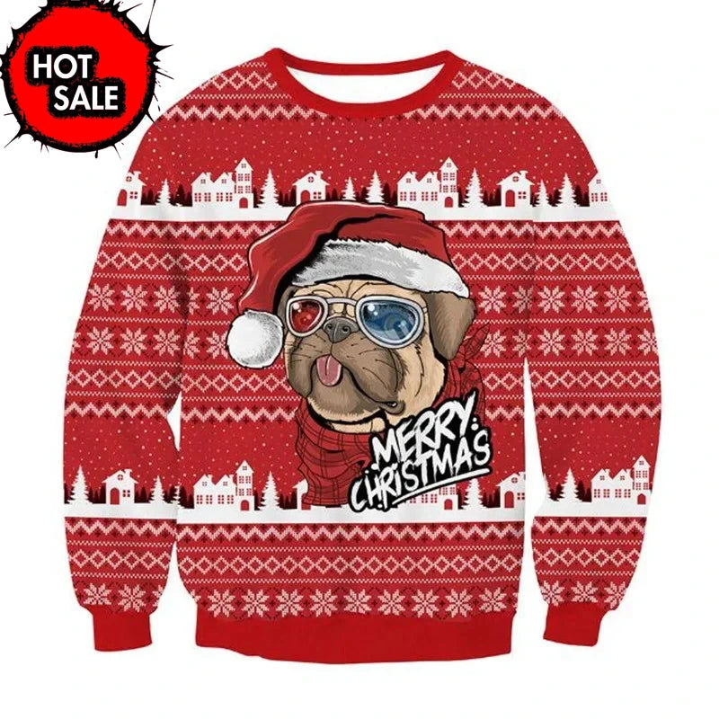 Pull de Noël drôle pour hommes version Y-Couple